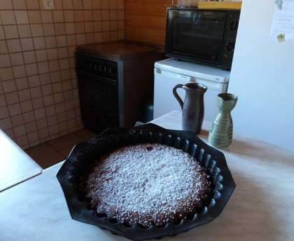Gâteau fondant aux trois chocolats