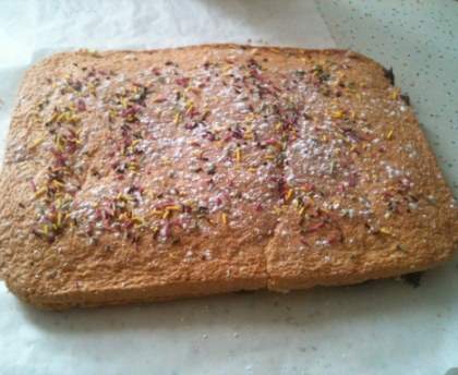 Gâteau génoise et sa mousse au chocolat