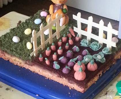 Gâteau jardin de Pâques