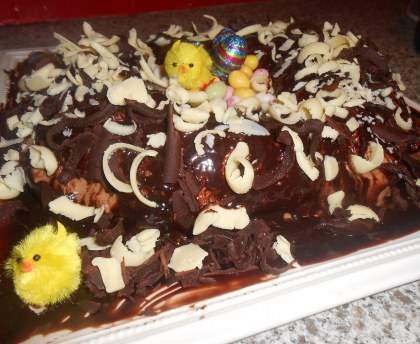 Gâteau léger chocolat blanc et chocolat au lait