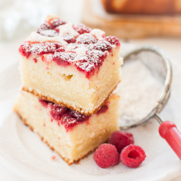 Gâteau magique à la framboise au Thermomix