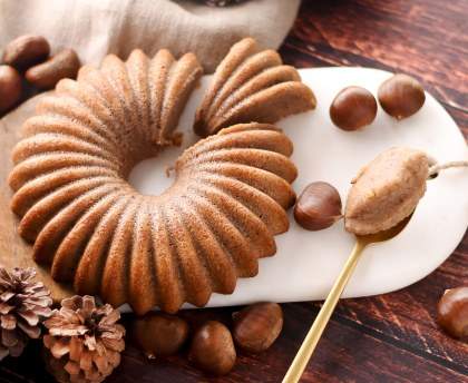 Gâteau moelleux à la crème de marron