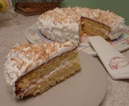 Gâteau moelleux coco citron vert