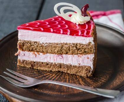 Gâteau mousse chocolat-framboise (sans lactose)