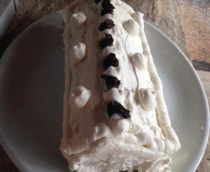 Gâteau roulé : bras de gitan chantilly