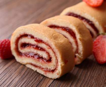 Gâteau roulé à la confiture