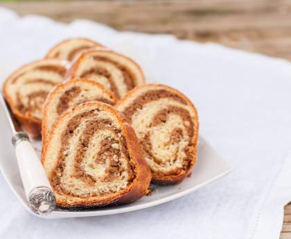 Gâteau roulé aux noix
