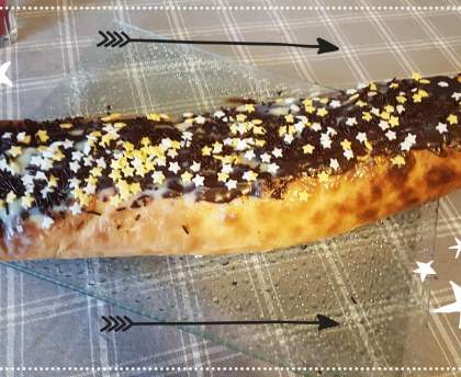Gâteau roulé chocolat blanc et cerise