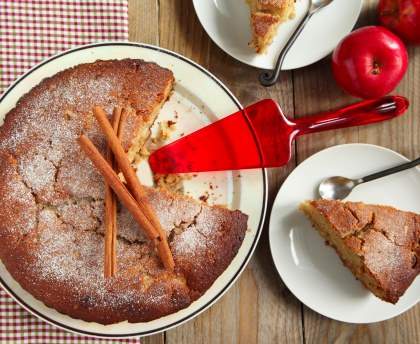 Gâteau sans oeufs aux pommes