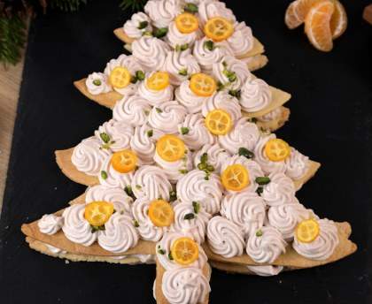 Gâteau sapin à la Pralinoise Poulain, façon number cake
