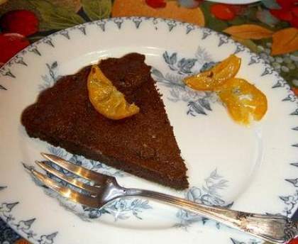 Gâteau tendre au chocolat et à l'orange