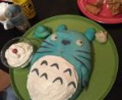 Gâteau Totoro à la crème patissière