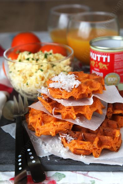 Gaufres à la tomate