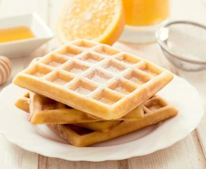 Gaufres au lait de coco