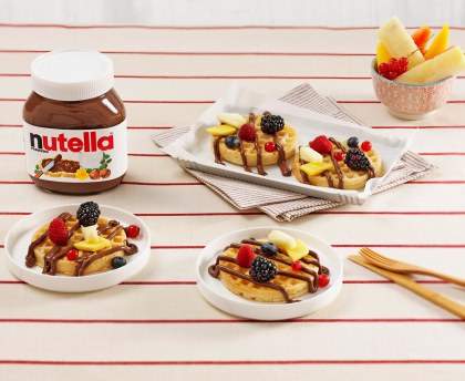 Gaufres au Nutella® et aux fruits