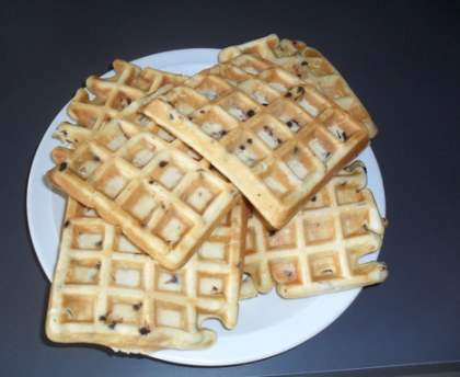 Gaufres aux pépites de chocolat