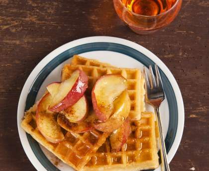 Gaufres aux pommes fraîches