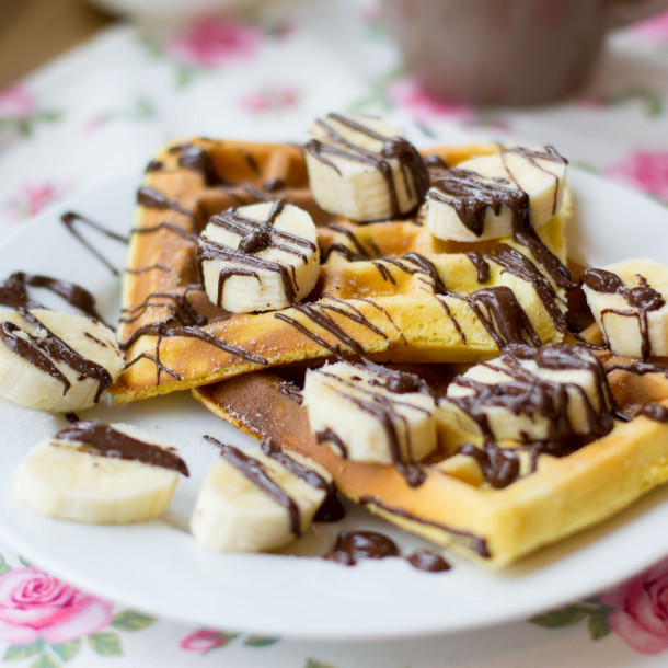 Gaufres express chocolat banane