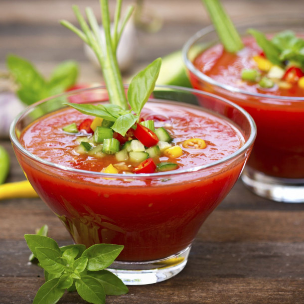 Gazpacho fraîcheur à la tomate