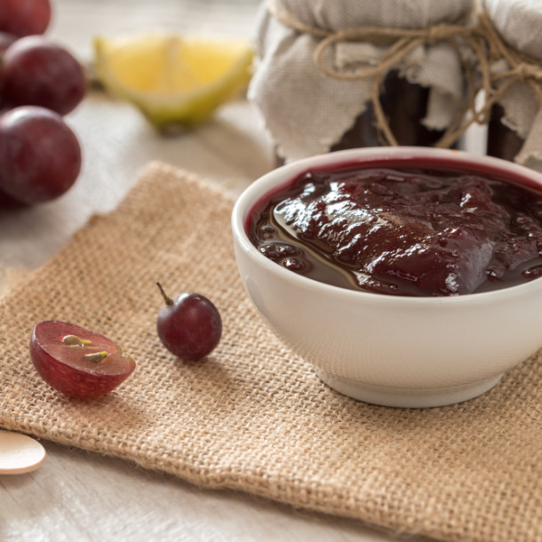 Gelée de raisins à l'extracteur de jus