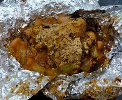 Gigot à la feta et à la grecque