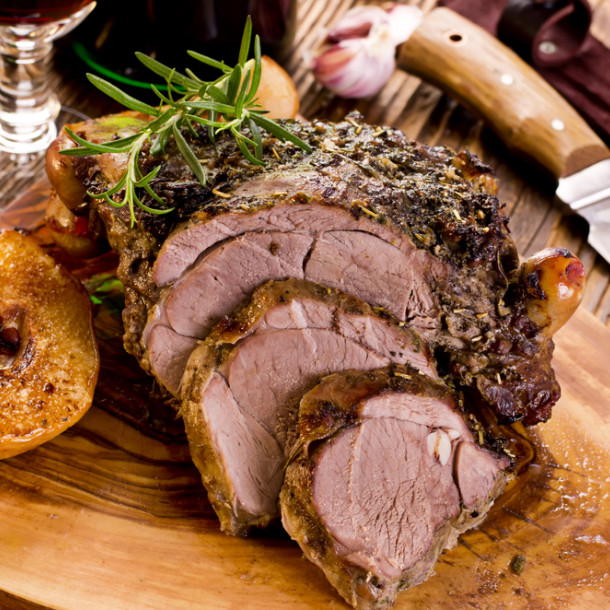 Gigot d'agneau à la broche