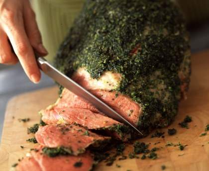 Gigot d'agneau aux herbes