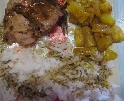 Gigot d'agneau exotique à l'ananas