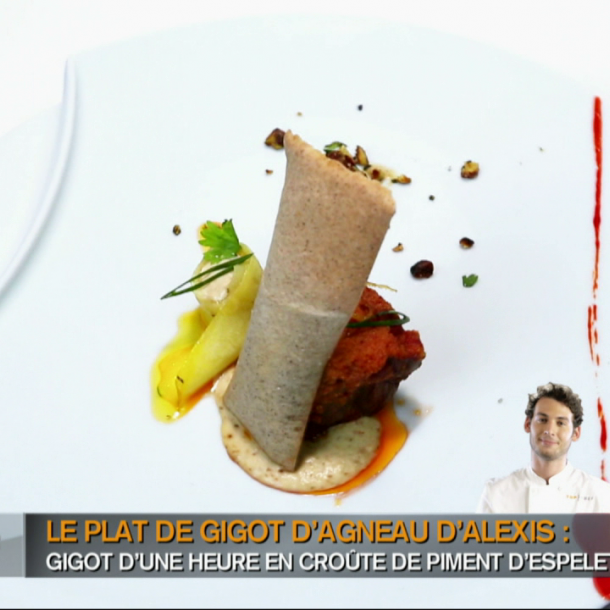 Gigot d'une heure en croûte de piment d'Espelette