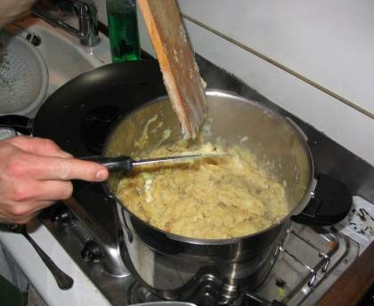 Ginouflade (genre de truffade ou aligot mais multi fromage)
