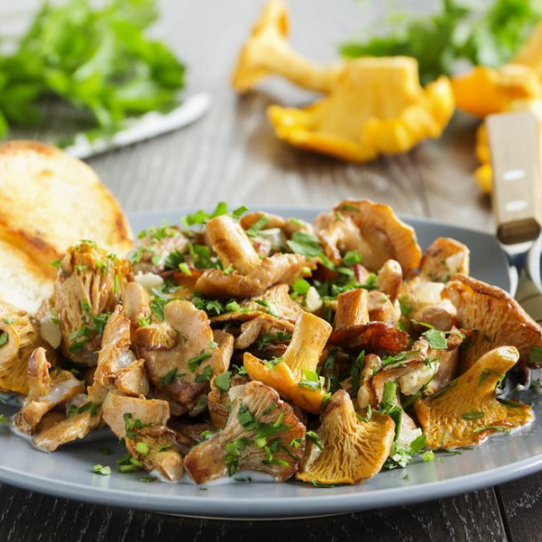 Girolles persillées