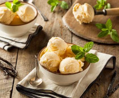 Glace à la vanille facile et rapide