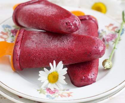 glace acidulée au cassis