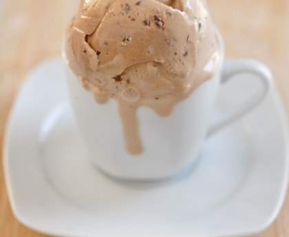 Glace au café, sans sorbetière
