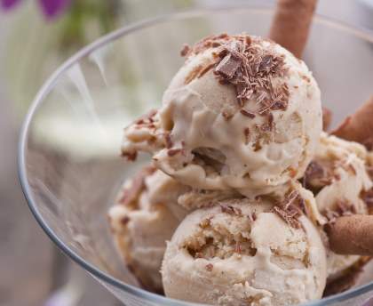 Glace au chocolat blanc (sans sorbetière)