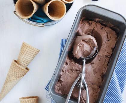 Glace au chocolat