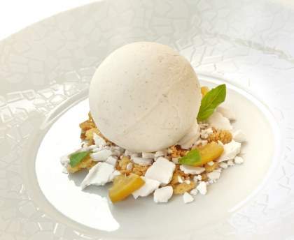 Glace au citron meringuée