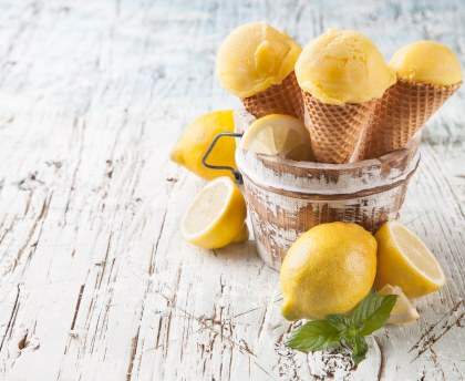 Glace au citron
