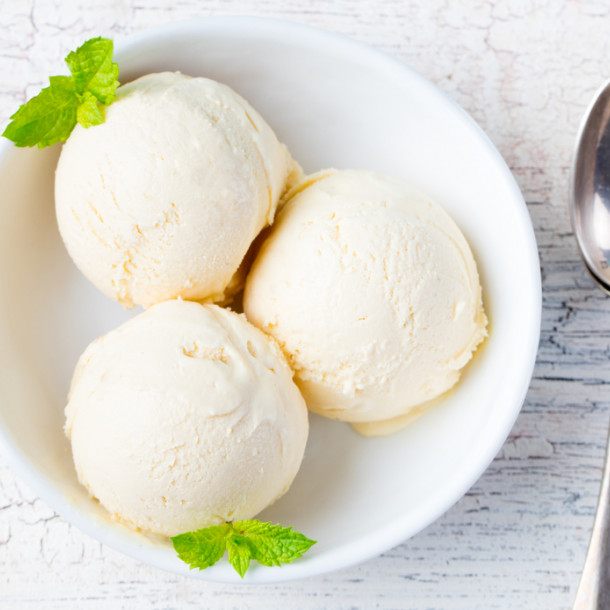 Glace au lait de chèvre