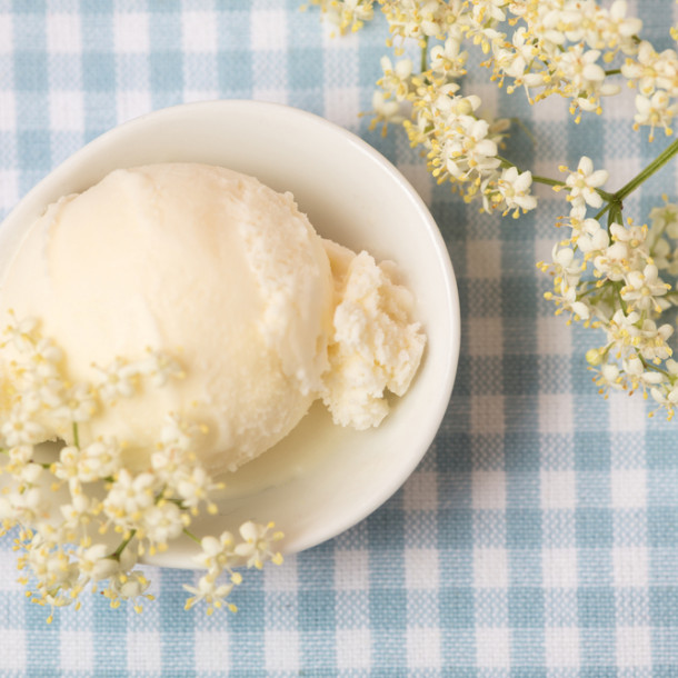 Glace au sureau