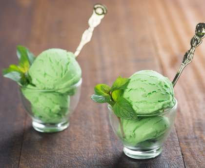 Glace au thé vert