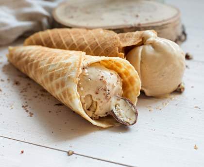 Glace aux cacahuètes