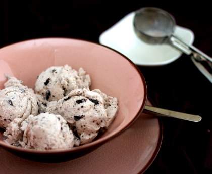 Glace aux cookies