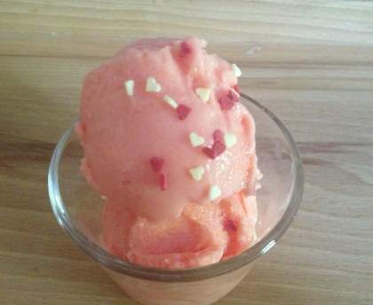 Glace aux fraises Tagada
