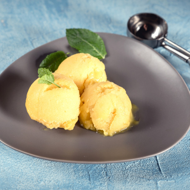 Glace aux mirabelles au Thermomix