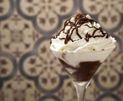 Glace chocolat liégeois
