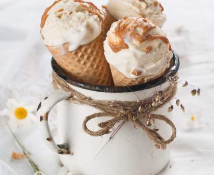 Glace meringuée