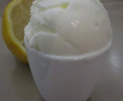 Glace yaourt au citron (frozen yoghurt)