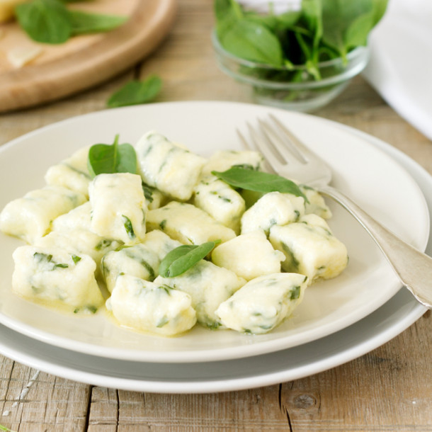 Gnocchis aux épinards et au chèvre