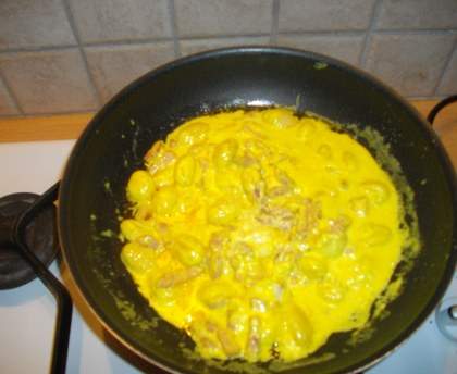 Gnocchis aux lardons et au roquefort